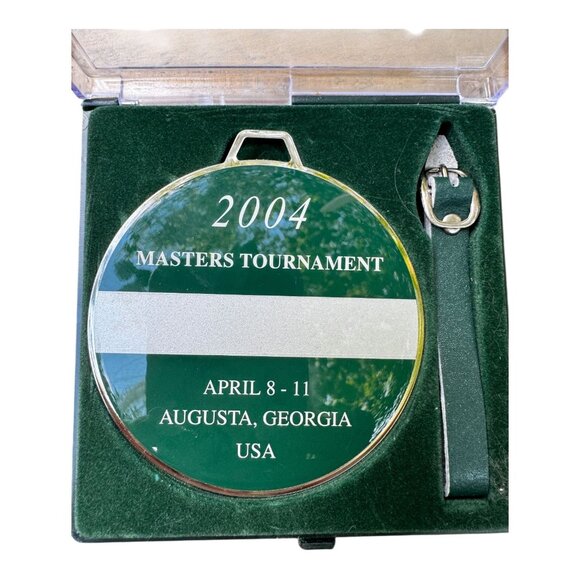 2004 Masters Golf Tournament Augusta GA Bag Tag Collectible Souvenir Orig Case - Picture 4 of 8